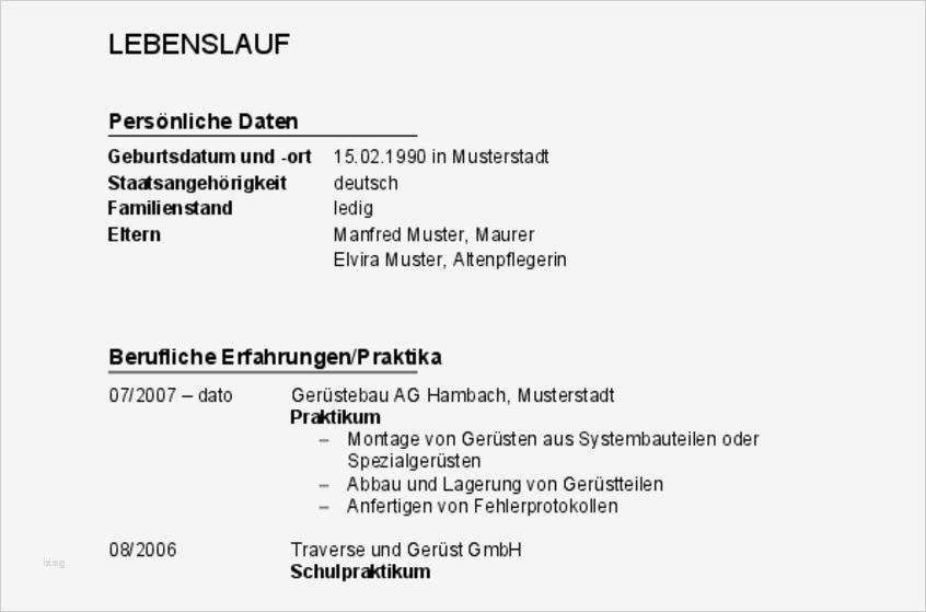 Lebenslauf Schweißer Vorlagen Best Of Preview