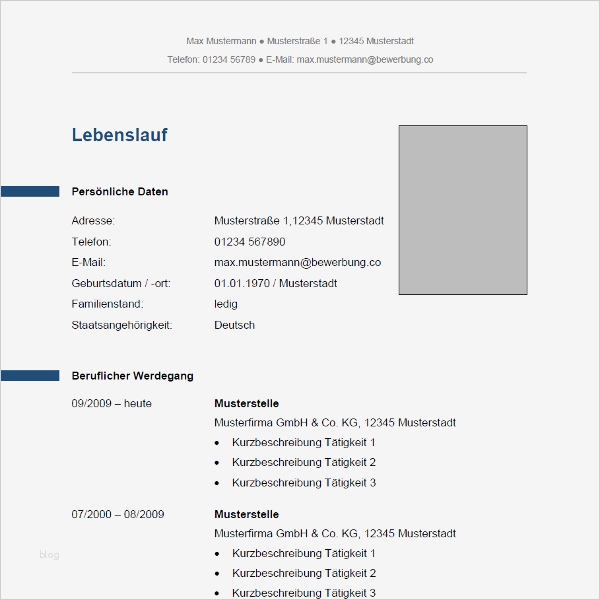 Lebenslauf Vorlage Arbeitssuchend Bewundernswert Lebenslauf Muster & Vorlagen Für Bewerbung 2018