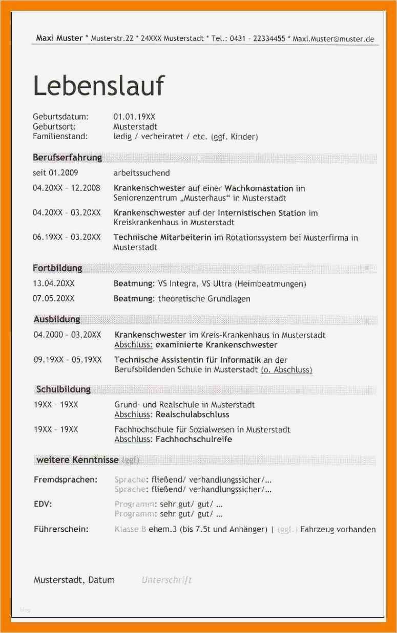 Lebenslauf Vorlage Arbeitssuchend Gut 15 Tabellarischer Lebenslauf Arbeitssuchend