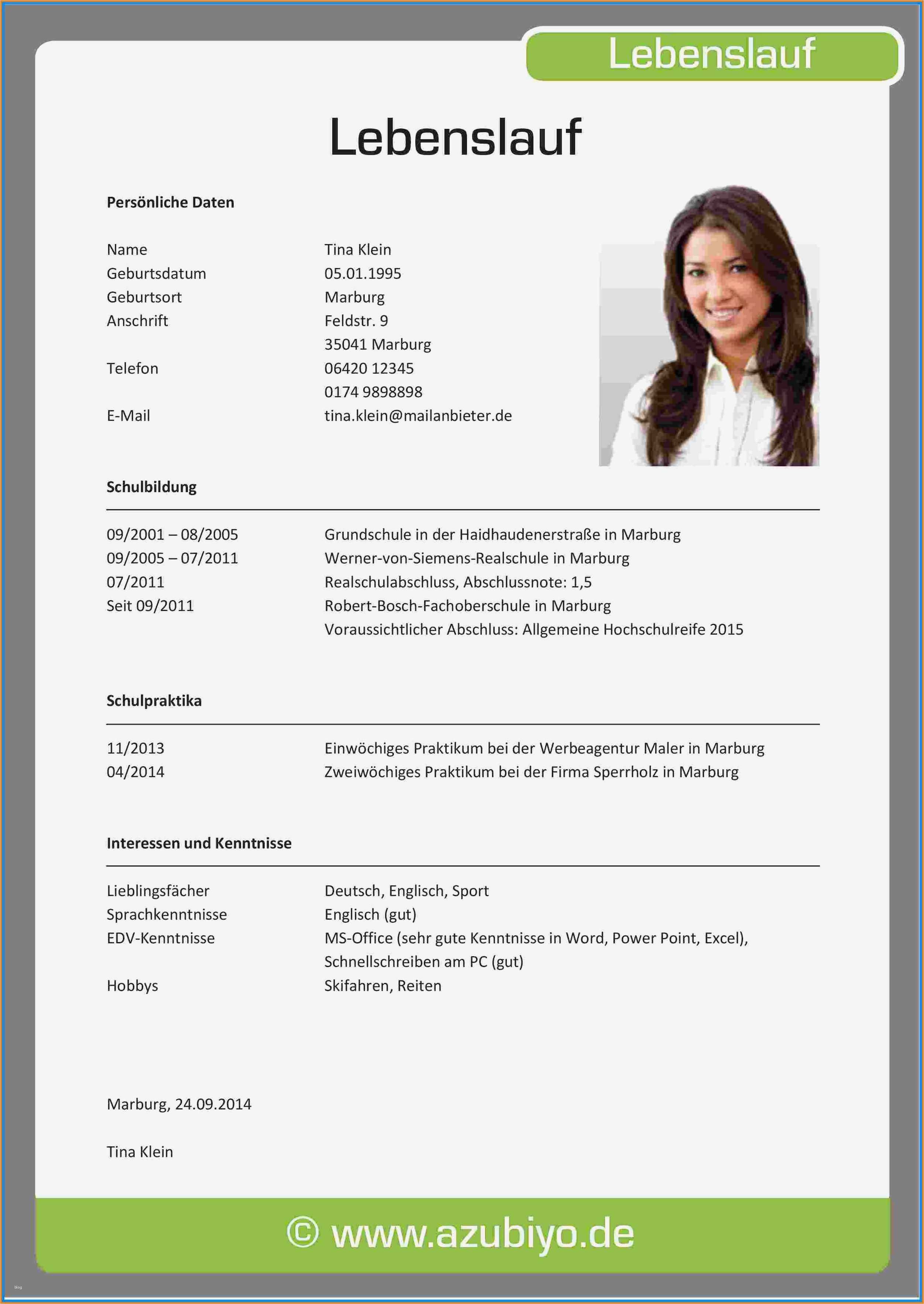 Lebenslauf Vorlage Ausbildung 2017 Gut 7 Lebenslauf Nach Ausbildung