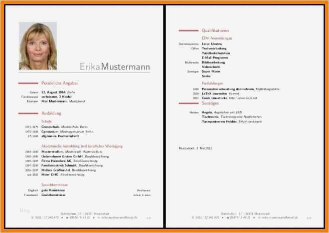 Lebenslauf Vorlage Deutschland Schön 10 Lebenslauf 2 Seiten