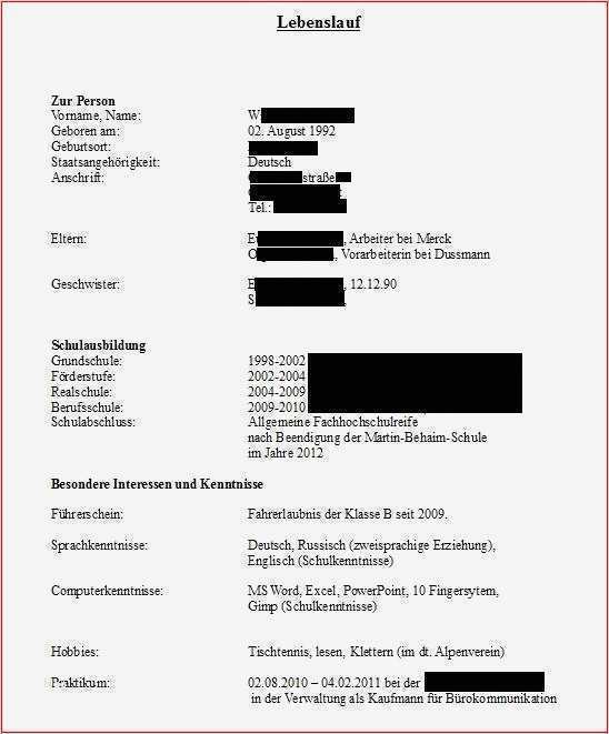 Lebenslauf Vorlage Für Ausbildung Wunderbar Bewerbung Puterkenntnisse Anschreiben