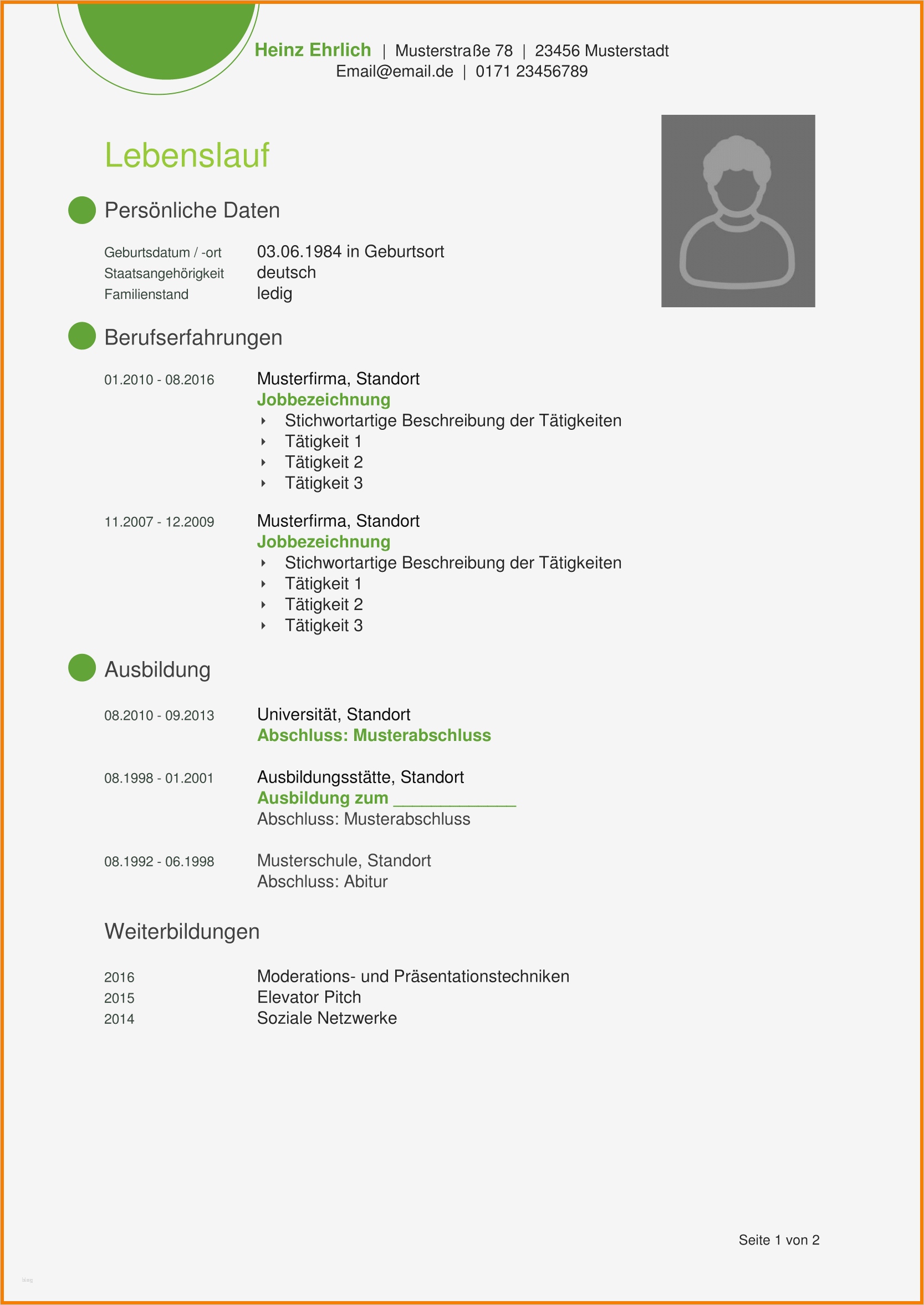 Lebenslauf Vorlage Klassisch Luxus 6 Lebenslauf Klassisch