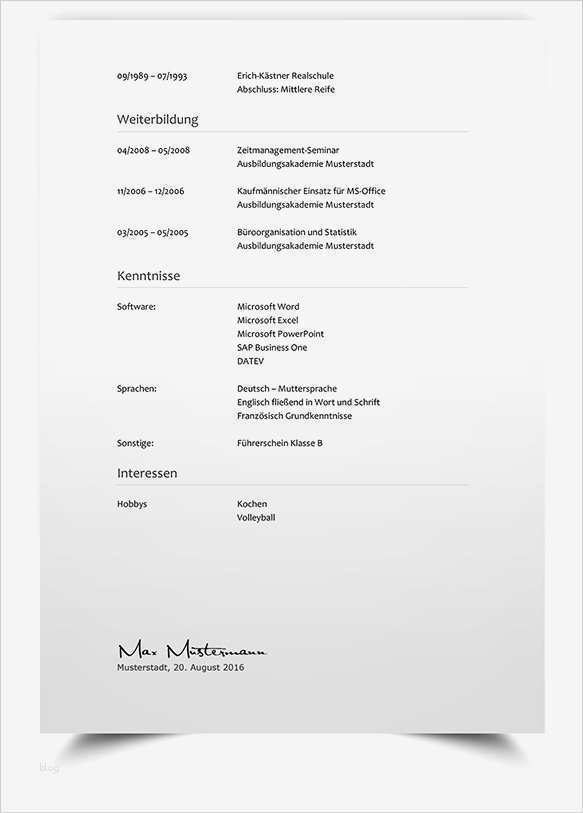 Lebenslauf Vorlage Klassisch Wunderbar Lebenslauf Muster 7 Klassische Bewerbungsvorlage Word