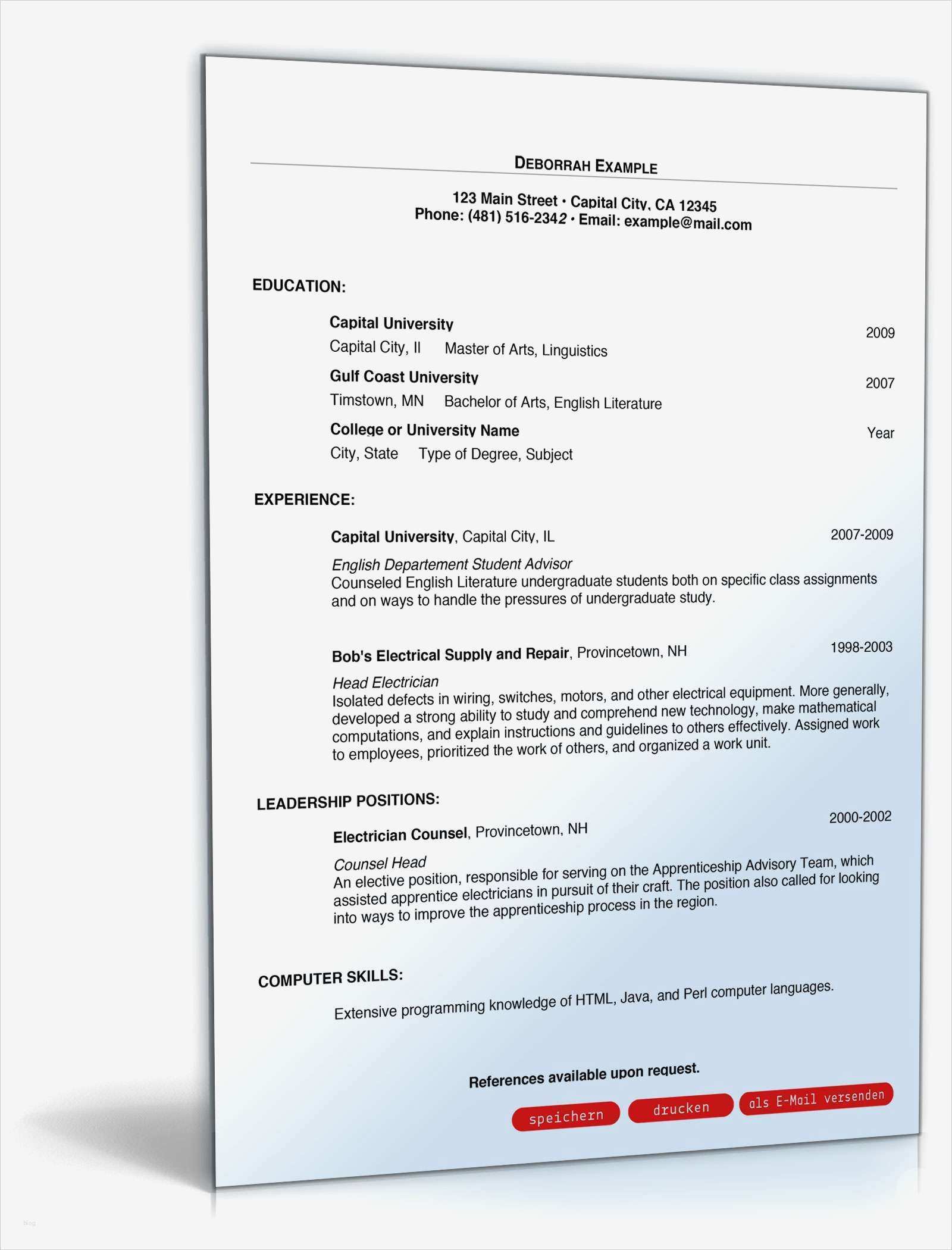 Lebenslauf Vorlage Schweiz Best Of Englischer Lebenslauf Muster Vorlage sofort Zum Download