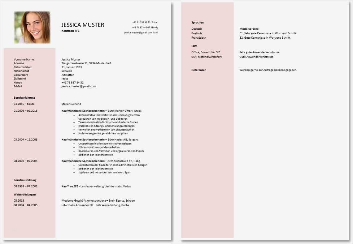 Lebenslauf Vorlage Schweiz Erstaunlich Lebenslauf Vorlage Berufstätige Altrosa Jobberater