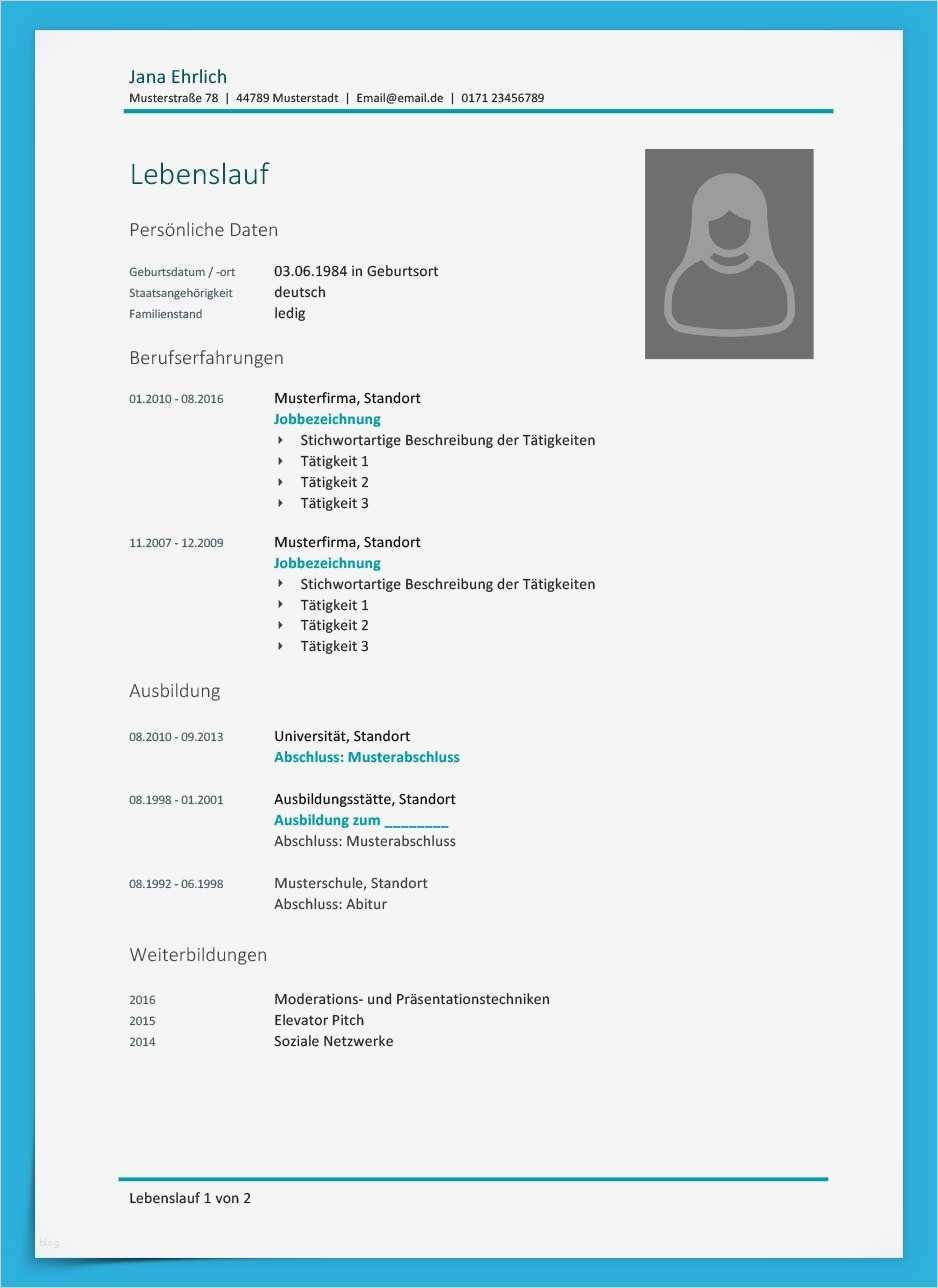 Lebenslauf Word Vorlage Download Wunderbar Lebenslauf Vorlage Klassisch Kostenloser Download