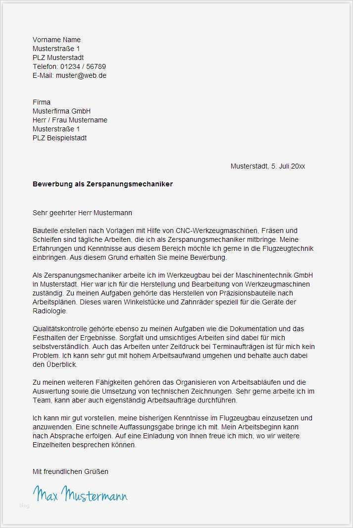Bewerbungsanschreiben Vorlage Mechatroniker Muster Cover