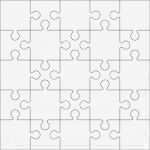 Leere Puzzle Vorlage Fabelhaft 25 Jigsaw Puzzle Leere Vorlage Oder Schneiden Leitlinien