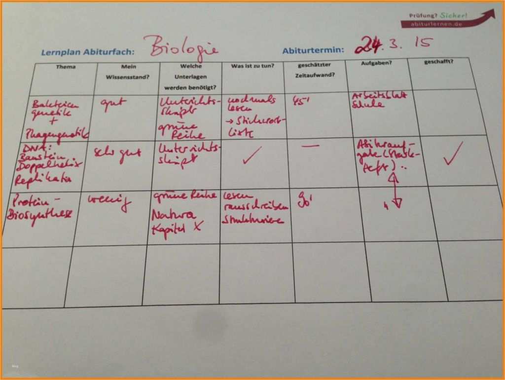 Lernplan Excel Vorlage Fabelhaft 5 Lernplan Erstellen