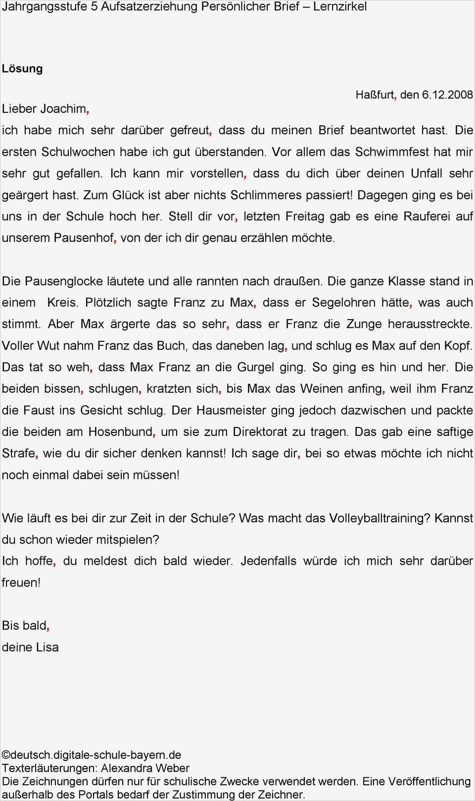 Leserbrief Schreiben Vorlage Beste Ausgezeichnet Beispiel Persönlicher Brief Bilder