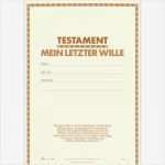 Letzter Wille Vorlage Best Of Rnk Verlag Vordruck Testament &quot;mein Letzter Wille&quot; 2812