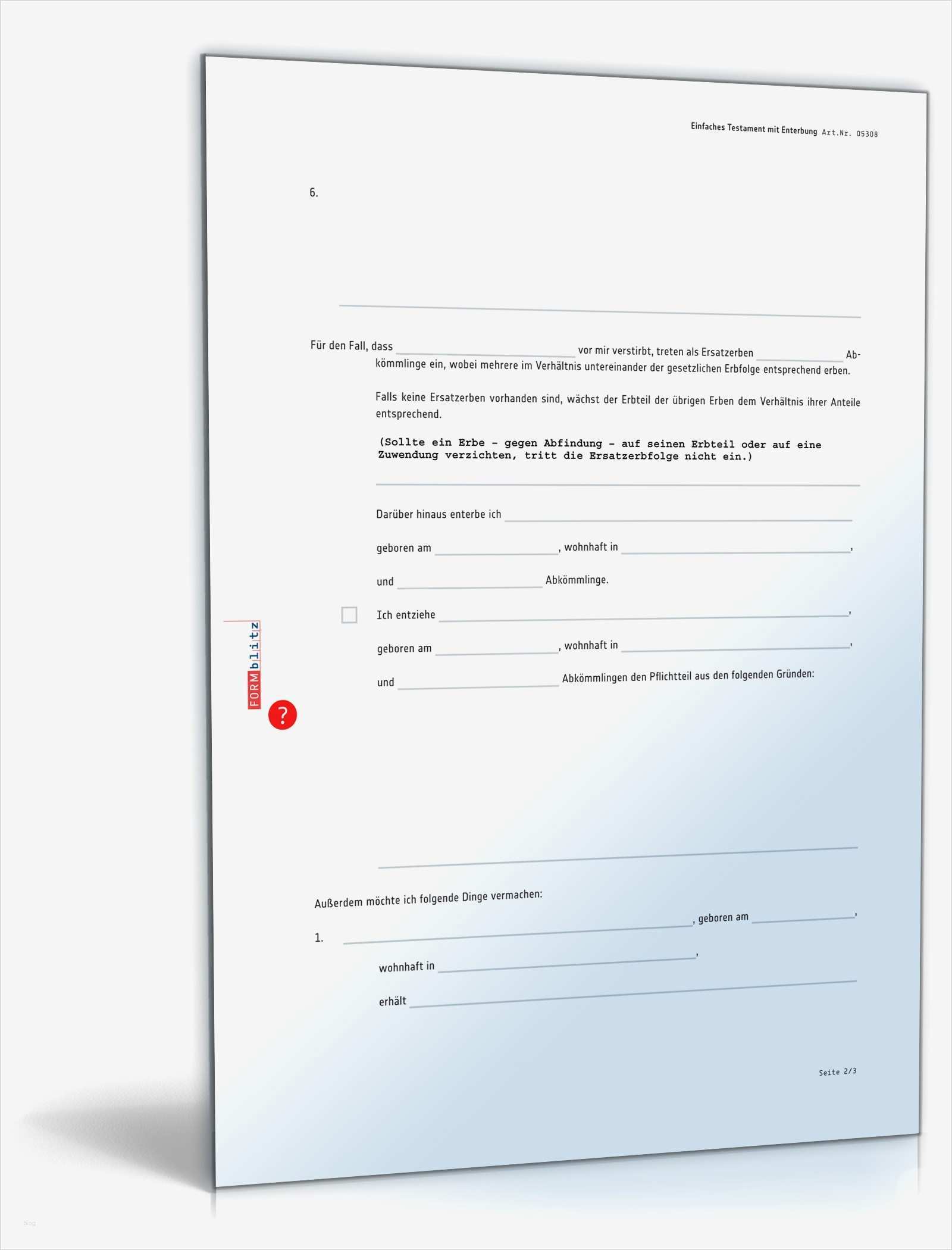 Letzter Wille Vorlage Elegant Erbfolge Mit Testament Testament Schreiben Letzter Wille