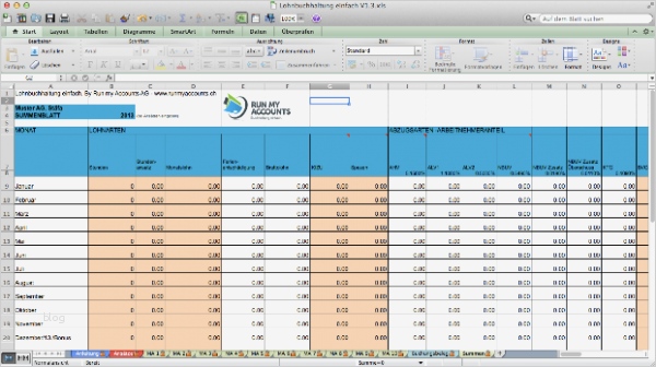 Lohnabrechnung Vorlage Pdf Gut Download Lohnbuchhaltung Gratis Excel Run My Accounts
