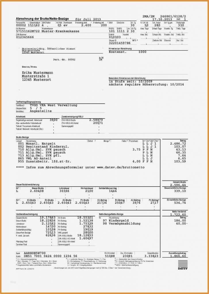 Lohnabrechnung Vorlage Word Erstaunlich 7 Lohnabrechnung Muster