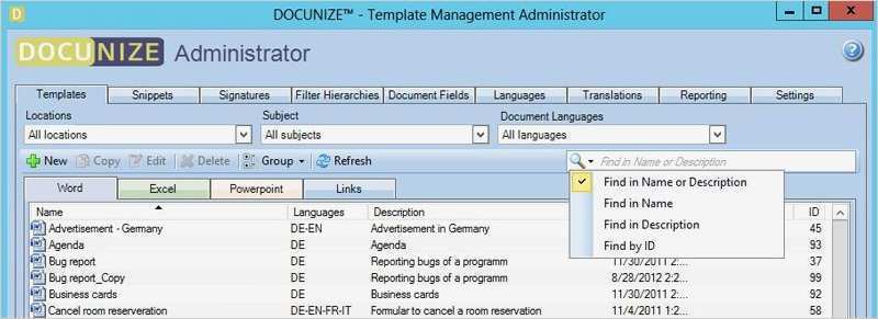 Lotus Notes Vorlagen Best Of software Docunize™ Vorlagenmanagement System Für