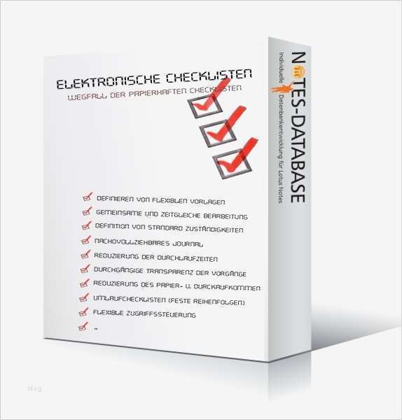 Lotus Notes Vorlagen Bewundernswert Elektronische Checklisten Willkommen Bei Notes Database