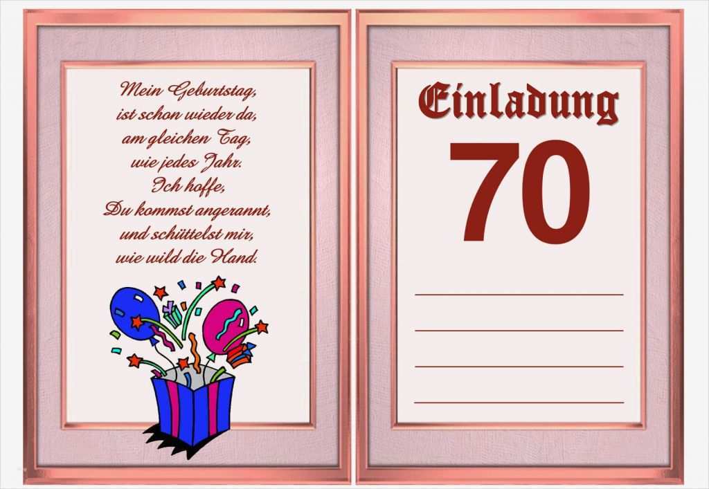 Lustige Mahnung Vorlage Kostenlos Großartig Einladung Zum 70 Geburtstag