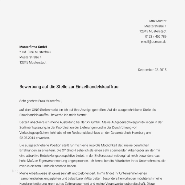 Mädchen Anschreiben Vorlage Cool Anschreiben Simple Bewerbung