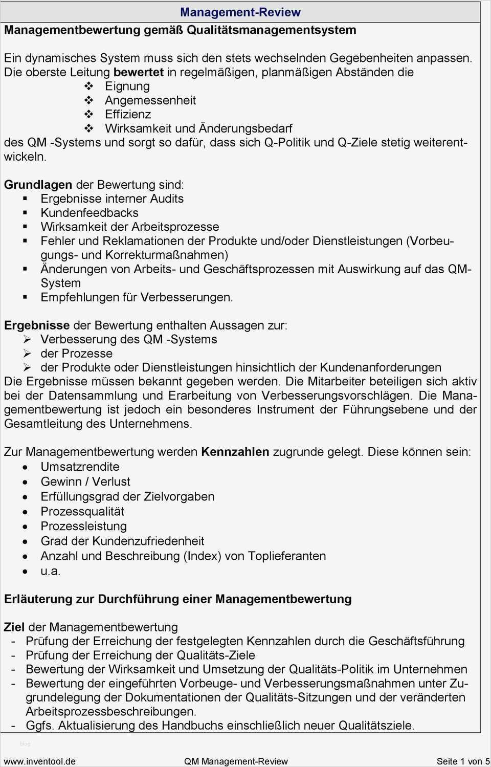 Managementbewertung iso 9001 2015 Vorlage Schön Management Review Managementbewertung Gemäß