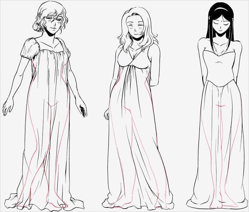 Manga Körper Vorlage Wunderbar Manga Tutorial Kleider Und Röcke