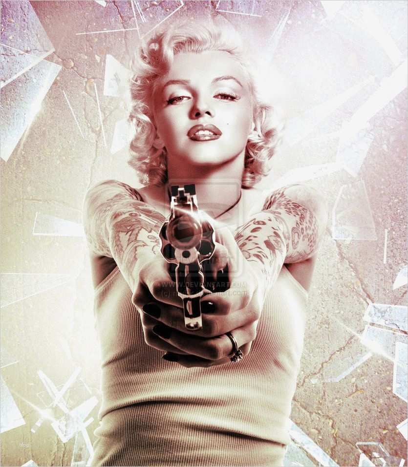 Marilyn Monroe Tattoo Vorlagen Beste Marilyn Monroe Gangster