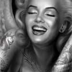 Marilyn Monroe Tattoo Vorlagen Süß Marilyn Monroe Art with Her Tatted Up I Actually Hate
