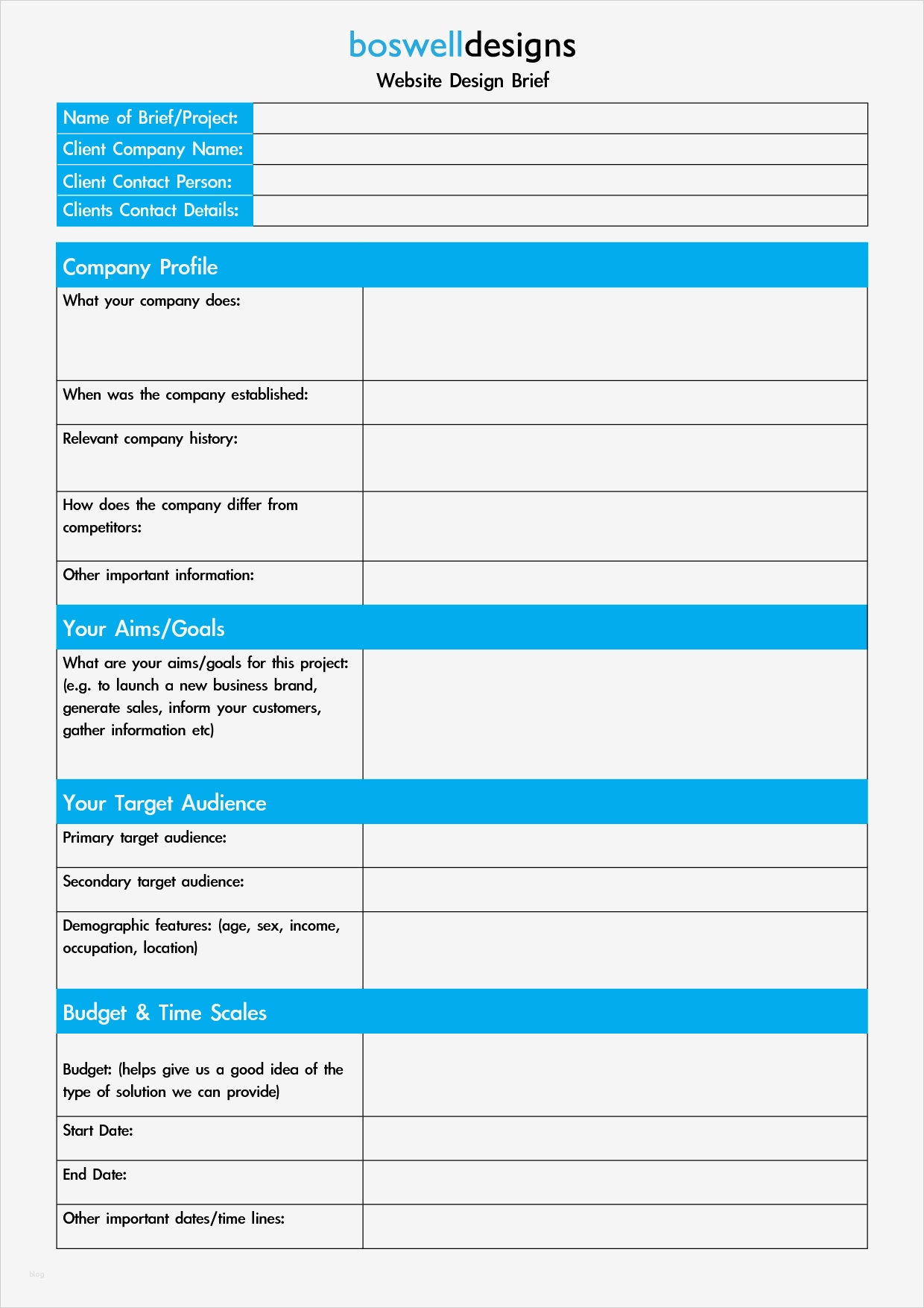 Marketing Briefing Vorlage Erstaunlich Website Design Brief Template Google Search