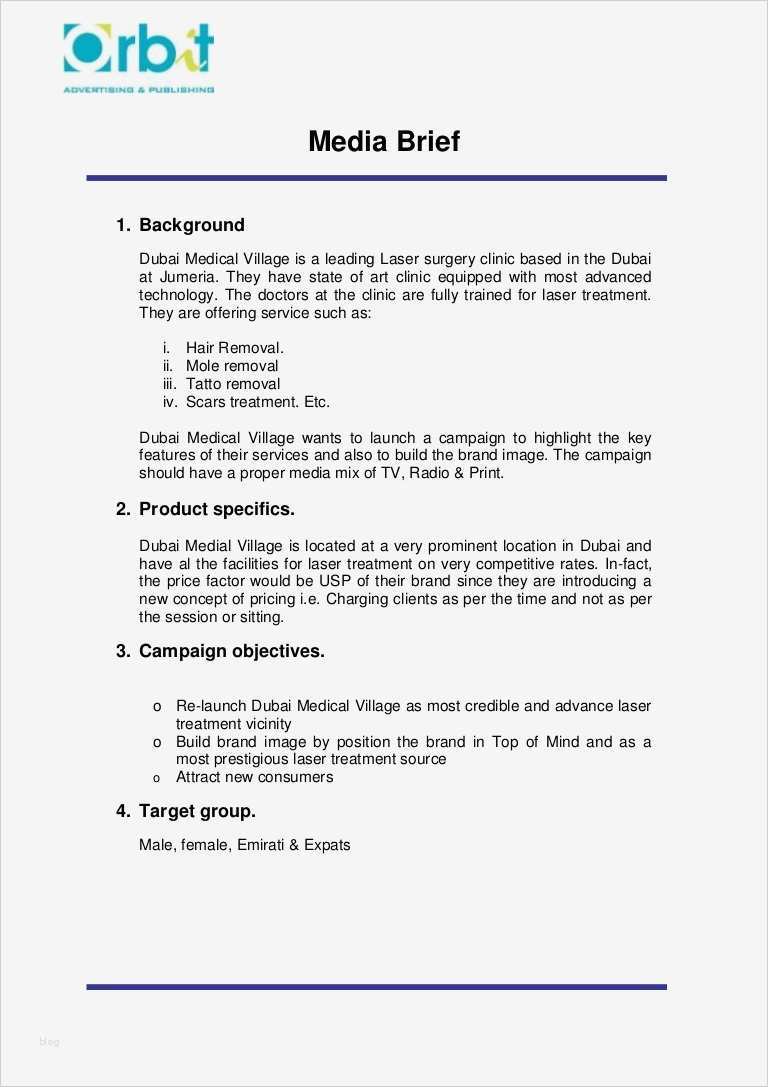 Marketing Briefing Vorlage Genial Creative Brief format