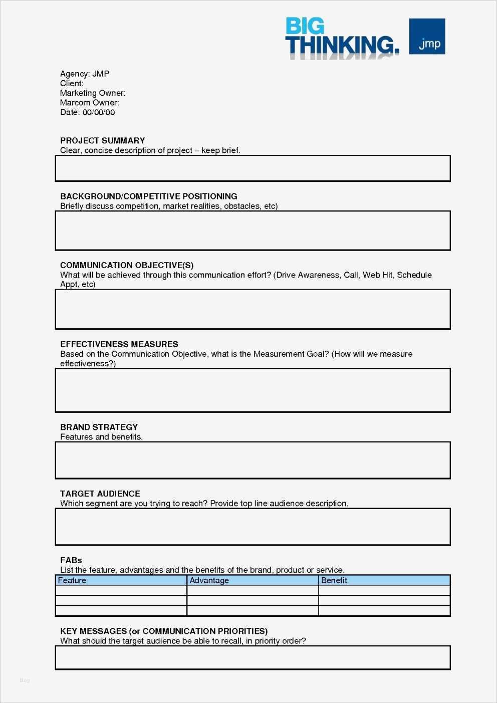 Marketing Briefing Vorlage Luxus Finest Sample Creative Brief Fq28 – Documentaries for Change