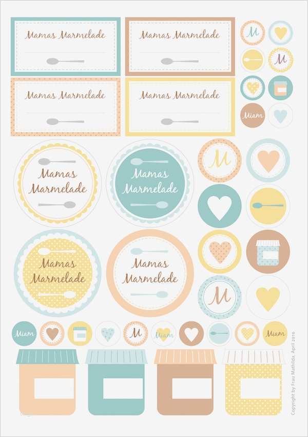 Marmelade Etiketten Vorlage Hübsch Mamas Marmelade – Free Printables Zum Muttertag