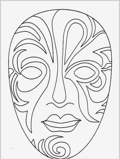 Ausmalbilder zum Ausmalen Malvorlagen Masken kostenlos 1