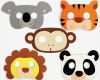 Masken Vorlagen Ausdrucken Kostenlos Großartig Kindermasken Dschungel Tiere 5tlg Kinderparty Tiermasken