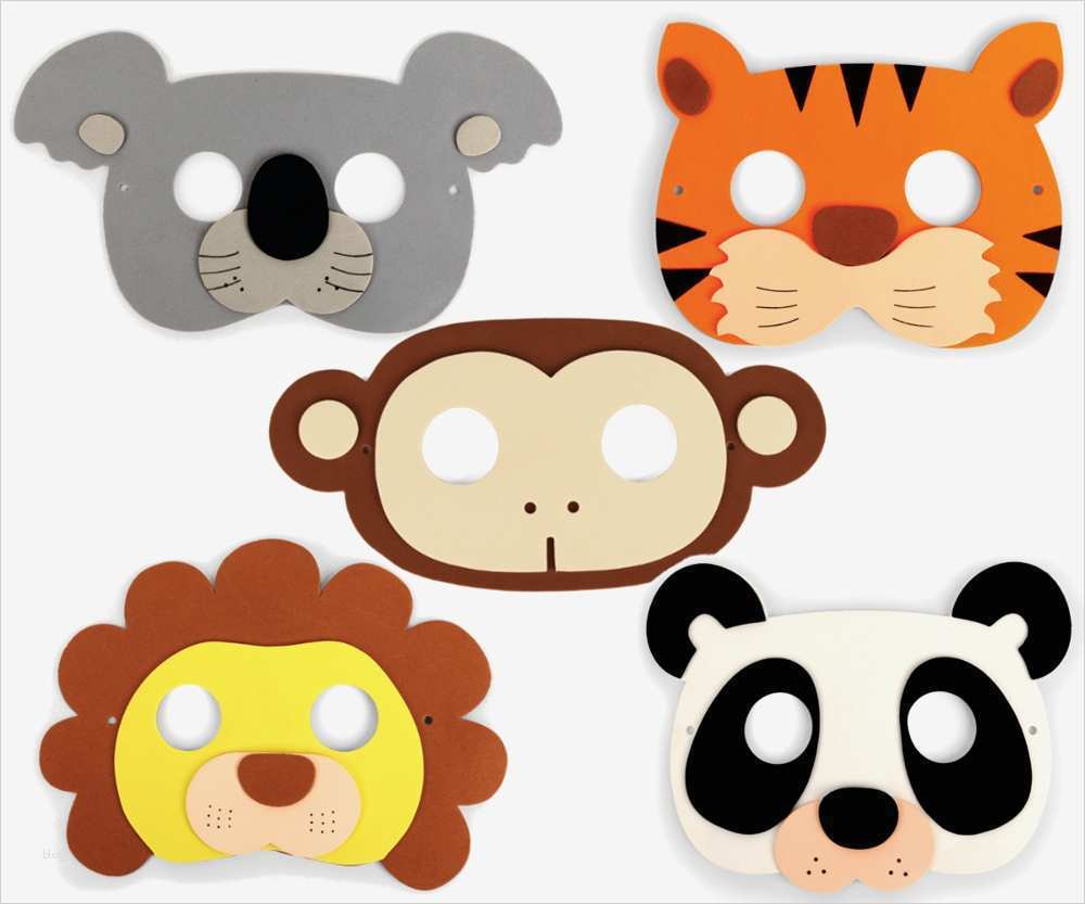 Masken Vorlagen Ausdrucken Kostenlos Großartig Kindermasken Dschungel