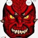 Masken Vorlagen Ausdrucken Kostenlos Inspiration Maske Als Papiermaske Von Einem Dämon Als Faschingsmaske