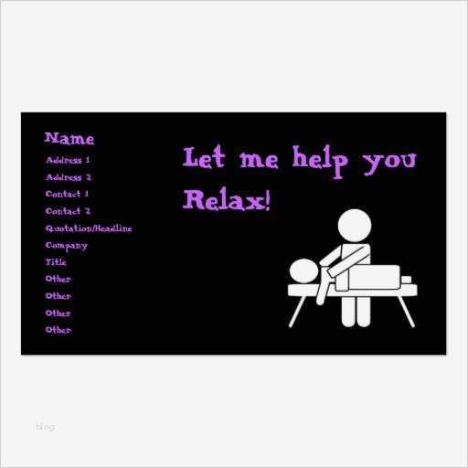 Massage Visitenkarten Vorlagen Schönste Massage Visitenkarte