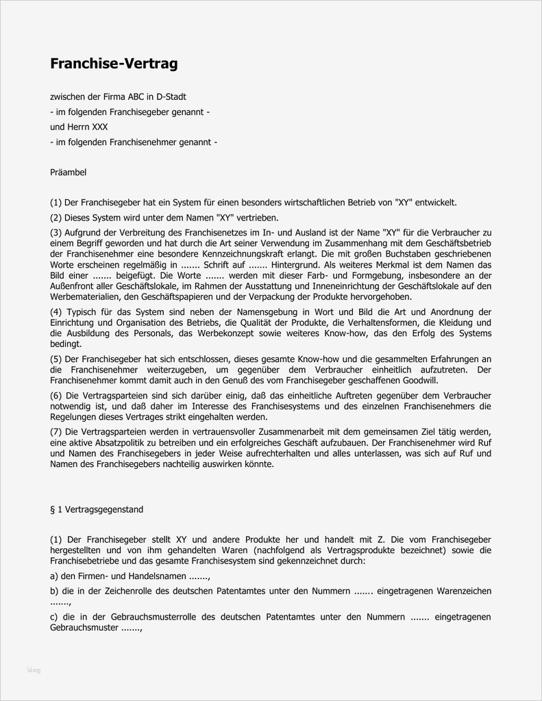 Master Vendor Vertrag Vorlage Elegant Fantastisch Franchise Vertrag Vorlage Zeitgenössisch