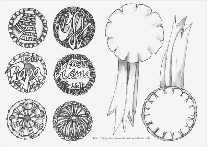 Medaillen Basteln Vorlagen Beste Medaille Basteln Zum Muttertag Oder Vatertag Alte