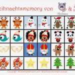 Memory Karten Vorlage Inspiration Weihnachtsmemory Selber Machen Mit Monstamoons Freebie