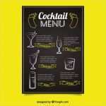 Menü Schreiben Vorlage Luxus Tafel Stil Cocktail Menü Vorlage