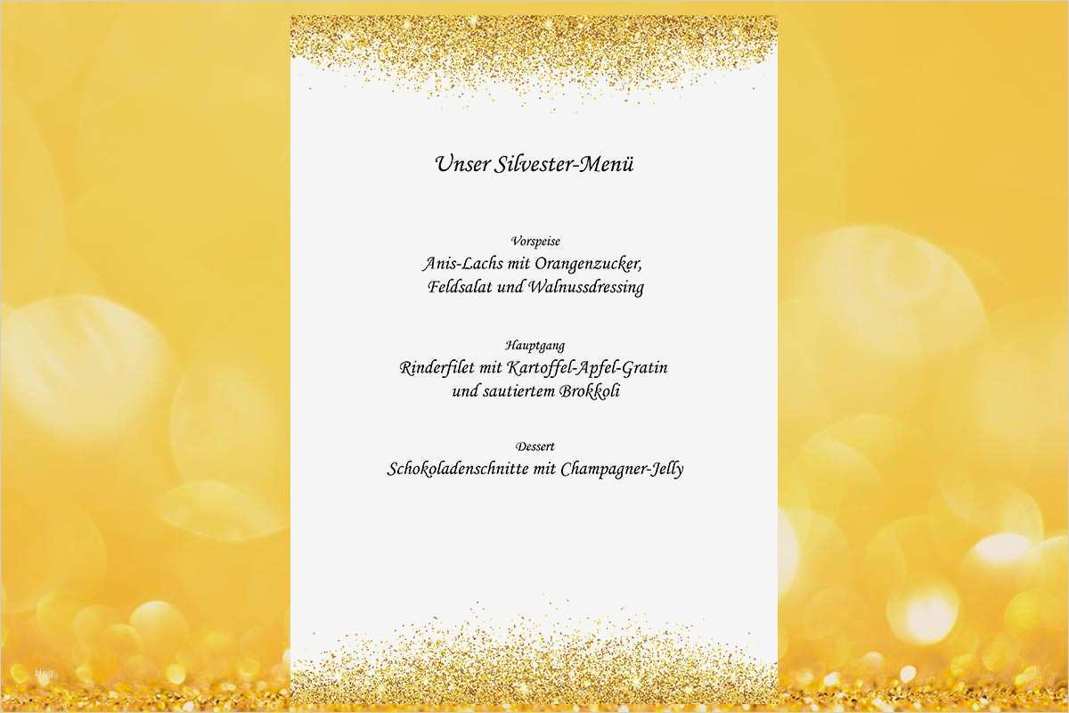 Menükarte Silvester Vorlage Beste Druckvorlage Für Ihre Weihnachts Menükarte