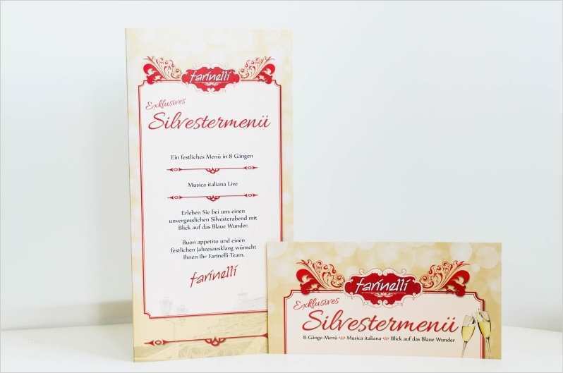 Menükarte Silvester Vorlage Beste Silvester Menükarten Werbeagentur Haas