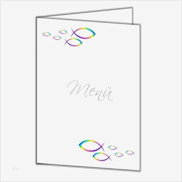 Menükarte Silvester Vorlage Wunderbar Menükarte Fische Bunt Konfirmation