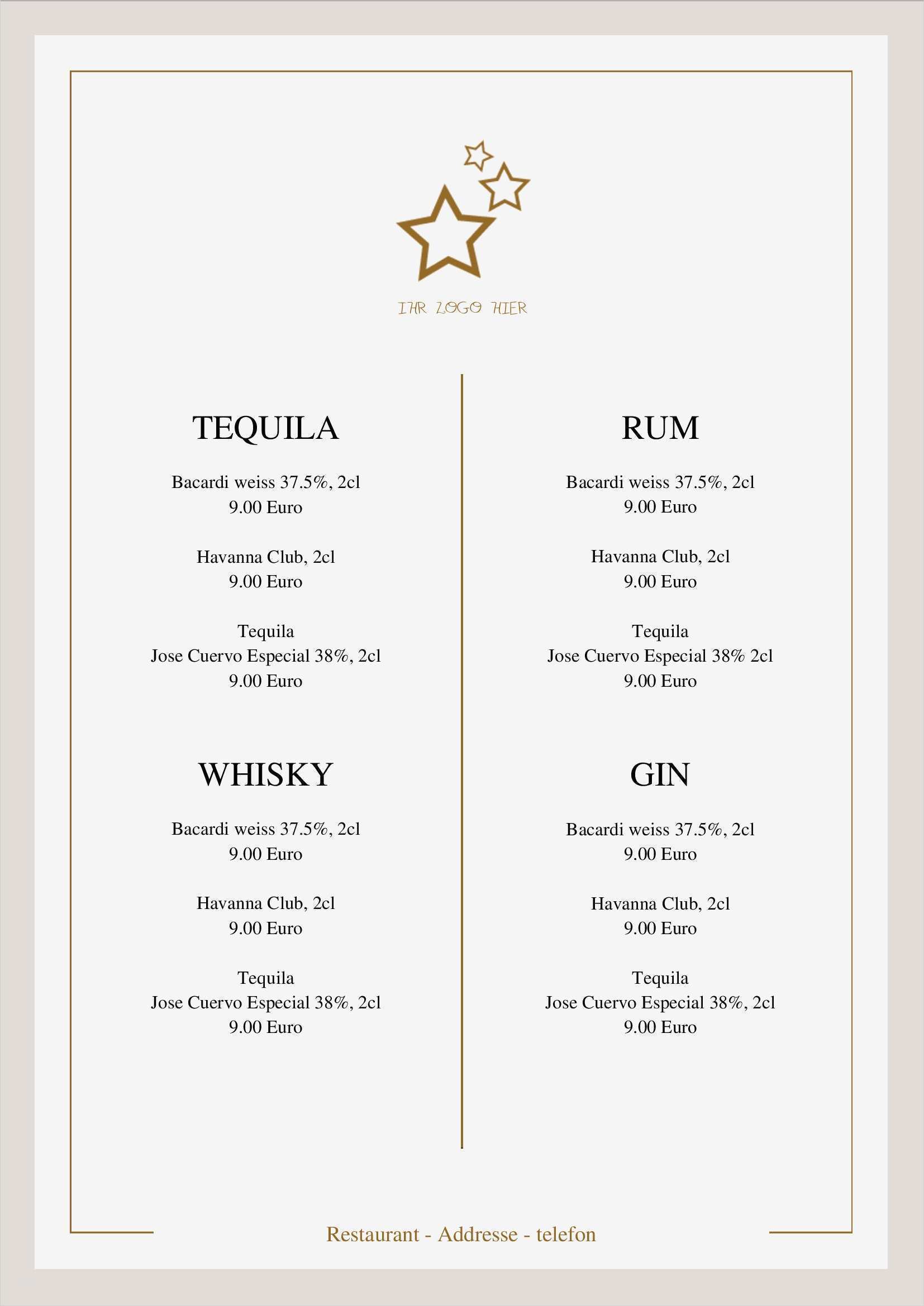 Menükarten Vorlagen Zum Ausdrucken Kostenlos Weihnachten Bewundernswert Speisekarten Und Menükarten Ihre Bar Und Getränkekarten