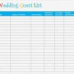 Messprotokoll Feuchtigkeit Vorlage Erstaunlich Wedding Guest List Template 6 Free Sample Example