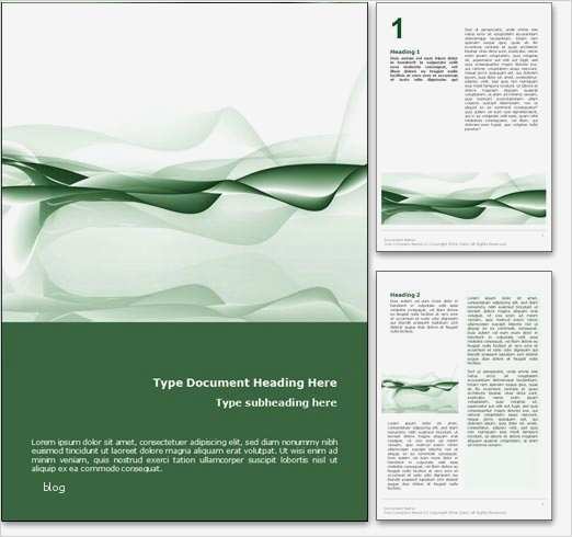 Microsoft Word Design Vorlagen Erstaunlich Royalty Free Abstract Ocean Microsoft Word Template In Green