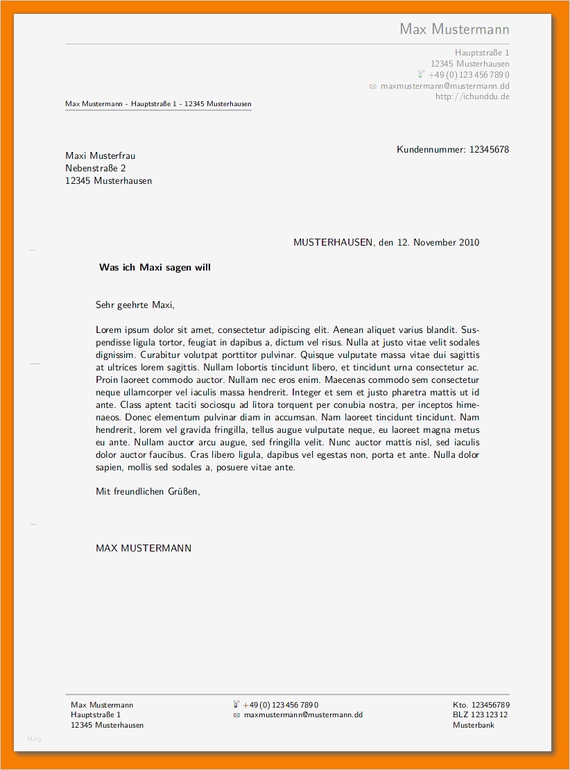 Mietaufhebungsvertrag Vorlage Kostenlos Erstaunlich 5 Muster Briefkopf