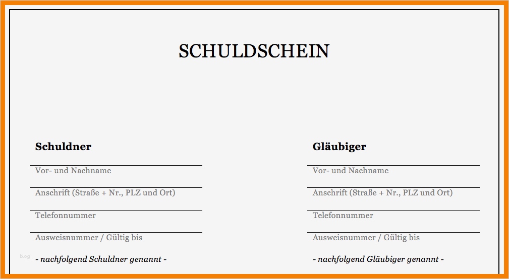 Mietaufhebungsvertrag Vorlage Kostenlos Gut 7 Schuldschein Pdf