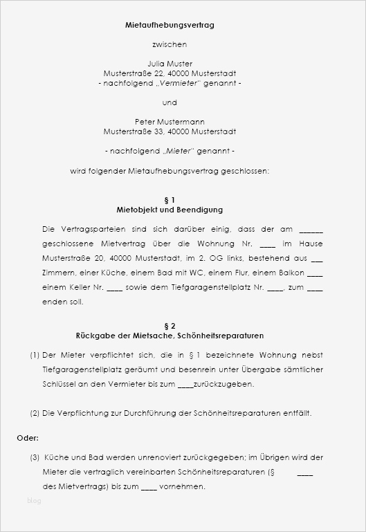 Mietaufhebungsvertrag Vorlage Kostenlos Schönste Kündigung Mietverhältnis Vorlage K Ndigung Vorlage