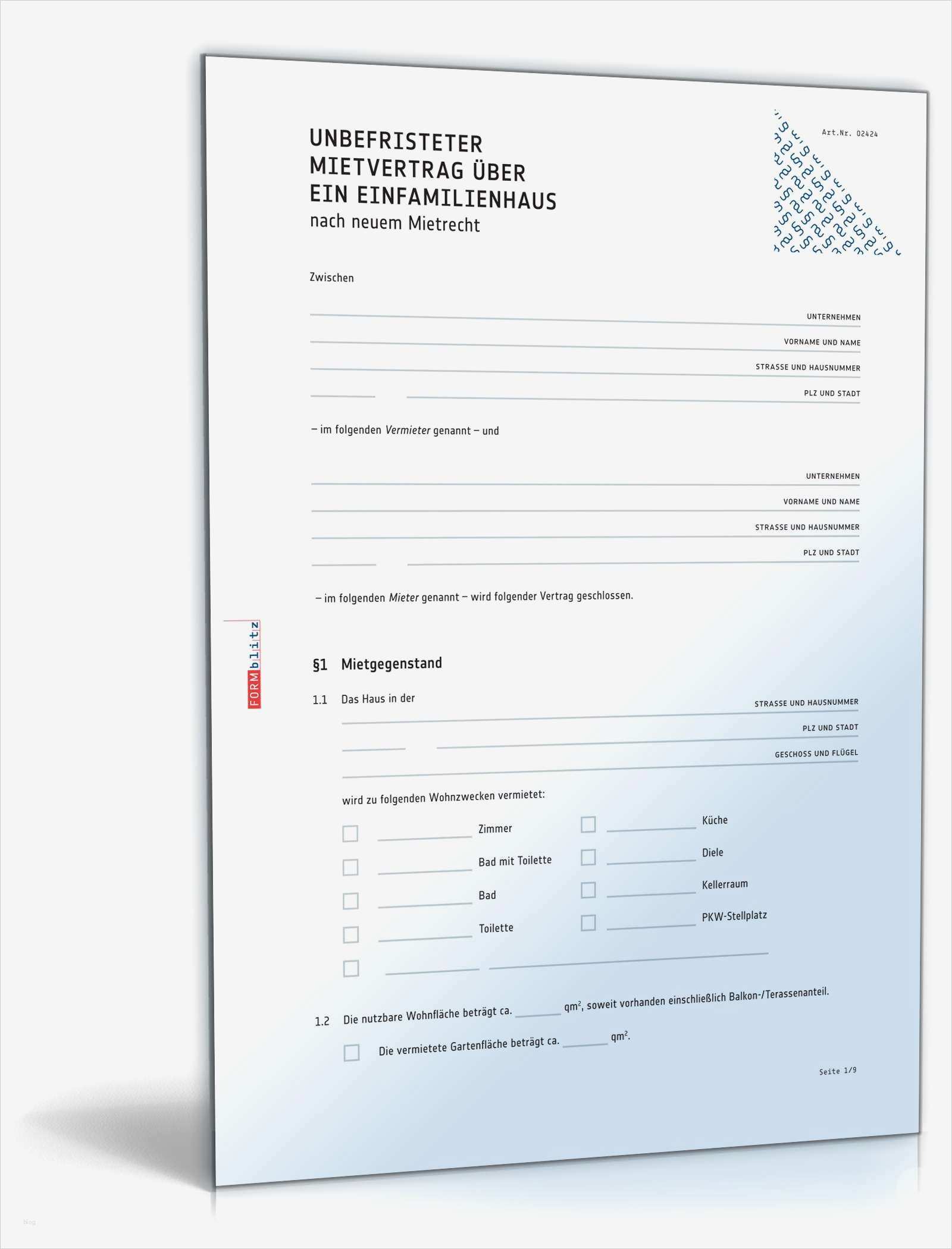 Mietvertrag Haus Vorlage Gratis Erstaunlich Mietvertrag Einfamilienhaus Muster Als Pdf & Doc En